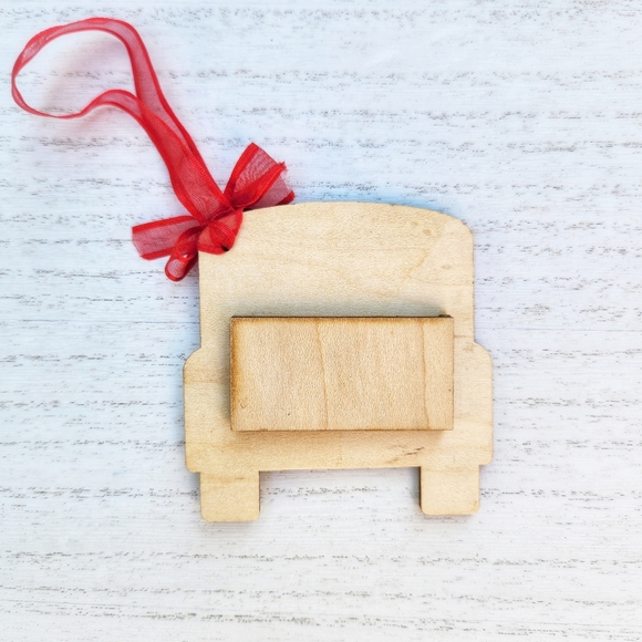 SCHOOL BUS DRIVER GIFT!!! Laser Cut & Engraved Gift Card Ornament - Picture 3 of 3